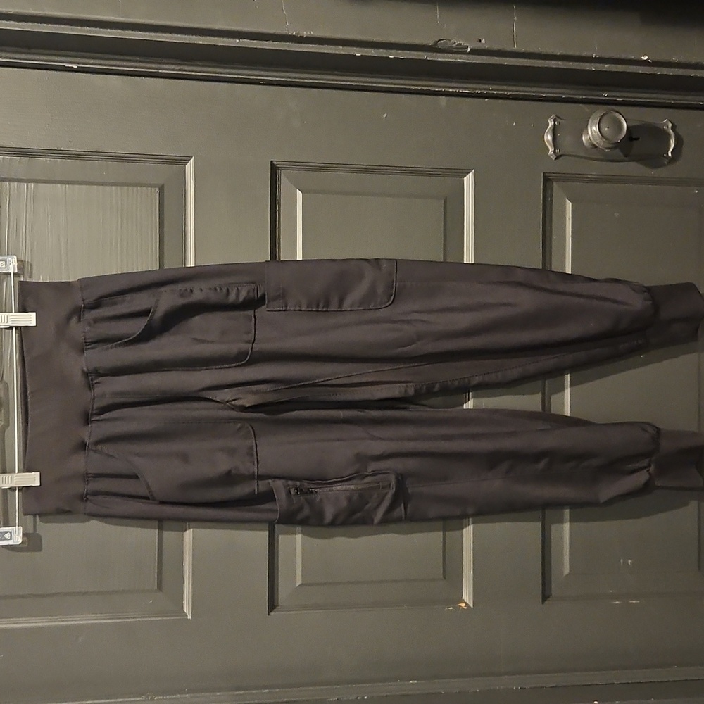 Landau Black Scrub Joggers